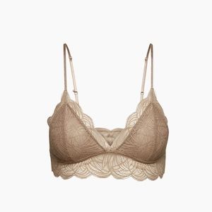 Aritzia Talula Renfrew Bralette in Dark Sand Brown